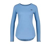 Langarmshirt ALIFE & KICKIN "Damen LeaAK A", Damen, Gr. XL, lupine blau melange, 60% Baumwolle, 40% Polyester, Shirts Langarmshirt, Figurnah geschnittenes Longsleeve Shirt mit Rundhalsausschnitt (2604