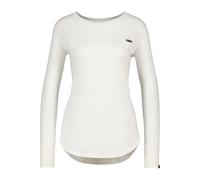 Langarmshirt ALIFE & KICKIN "Damen LeaAK A", Damen, Gr. XS, weiß, 60% Baumwolle, 40% Polyester, Shirts Langarmshirt, Figurnah geschnittenes Longsleeve Shirt mit Rundhalsausschnitt (92550220-XS) weiß