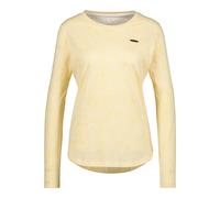 Langarmshirt ALIFE & KICKIN "Damen LeaAK B", Damen, Gr. M, gelb (butter melange), 60% Baumwolle, 40% Polyester, Shirts Langarmshirt (91515654-M) butter melange
