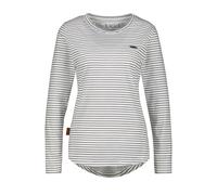 Langarmshirt ALIFE & KICKIN "Damen LeaAK Z", Damen, Gr. L, weiß, 60% Baumwolle, 40% Polyester, Shirts Langarmshirt (23833537-L) weiß