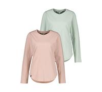 Langarmshirt ALIFE & KICKIN "Damen LeabellaAK A", Damen, Gr. M, blossom, fresh mint, 100% Baumwolle (Bio), Shirts Langarmshirt (14029700-M) blossom, fresh mint