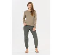 Langarmshirt ATHLECIA "Lenga", Damen, Gr. 34, hellbraun, 48% Baumwolle, 48% Modal, 4% Elasthan, unifarben, normal, Rundhals, Shirts Langarmshirt, Komfort (72797156-34) hellbraun