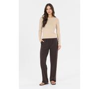 Langarmshirt ATHLECIA "Lenga", Damen, Gr. 38, beige, 48% Baumwolle, 48% Modal, 4% Elasthan, unifarben, normal, Rundhals, Shirts Langarmshirt, Komfort (78329756-38) beige