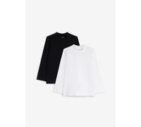Langarmshirt aus elastischem Bio-Baumwoll-Mix (2er Pack) 92/98