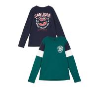 Langarmshirt aus reiner Bio-Baumwolle (2er Pack) 152/158