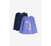 Langarmshirt aus reiner Bio-Baumwolle (2er Pack) 92