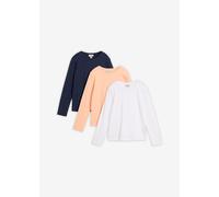 Langarmshirt aus reiner Bio-Baumwolle (3er Pack) 158