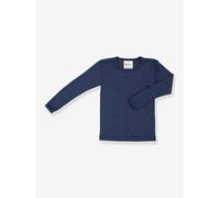 Langarmshirt aus Wolle/Seide Kinder ENGEL blau Gr. 92/98