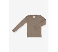 Langarmshirt aus Wolle/Seide Kinder ENGEL braun Gr. 116