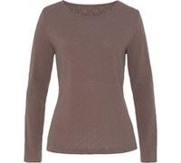 Langarmshirt beere, taupe 36/38