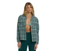 Langarmshirt BILLABONG "Coastal Breeze", Damen, Gr. S, blau (mineral blau), Obermaterial: 100% Walkfrottier;, Shirts Langarmshirt (82804053-S) mineral blau