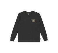 Langarmshirt BILLABONG "Double Spread", Jungen, Gr. XL, washed schwarz, 100% Baumwolle, Shirts Langarmshirt (50021242-XL) washed schwarz