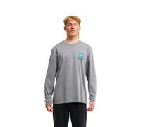Langarmshirt BILLABONG "Stamp", Herren, Gr. S, grau (pewter), Obermaterial: 70% Baumwolle, 30% Baumwolle., Shirts Langarmshirt (17218422-S) pewter