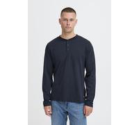 Blend Longsleeve mit kurzer Knopfleiste Modell 'BRAT' in Dunkelblau, Größe L