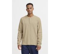 Blend Longsleeve mit kurzer Knopfleiste Modell 'BRAT' in Beige, Größe M