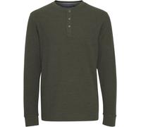 BLEND Langarmshirt Herren oliv, S
