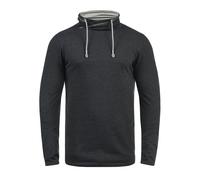 Langarmshirt BLEND "Langarmshirt BHPallo", Herren, Gr. XL, grau (charcoal), Web, Obermaterial: 60% Baumwolle CO. 40% Polyester PES., regular fit, ohne Ausschnitt, Shirts Langarmshirt (75977429-XL) cha