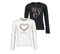 Langarmshirt BLUE SEVEN "Blue Seven Langarmshirts", Mädchen, Gr. 152, bunt (m001, multipack 1), 100% Baumwolle, normal, Rundhals, Shirts Langarmshirt (55814118-152) m001, multipack 1