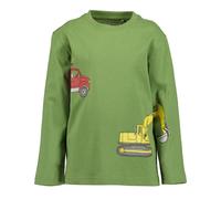 Langarmshirt BLUE SEVEN, Jungen, Gr. 104, apfel, Single Jersey, Obermaterial: 100% Baumwolle, bedruckt, unifarben, Basic normal, Rundhals, Shirts Langarmshirt, Baumwolle, Fotodruck, Schaumdruck (13656