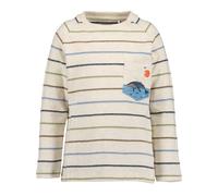 Langarmshirt BLUE SEVEN, Jungen, Gr. 128, beige, Jersey, Obermaterial: 100% Baumwolle, geringelt, regular fit hüftbedeckend, Rundhals, Raglanärmel abgesteppte Kante, Shirts Langarmshirt, im Ringellook