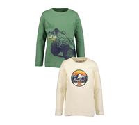 Langarmshirt BLUE SEVEN, Jungen, Gr. 98, bunt (multipack 4), Single Jersey, Obermaterial: 100% Baumwolle, bedruckt, regular fit normal, Rundhals, Shirts Langarmshirt (26165560-98) multipack 4