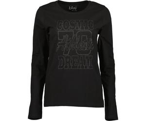 Langarmshirt BLUE SEVEN "Langarmshirt", Damen, Gr. 36, schwarz (9990, schwarz), 100% Baumwolle, normal, Rundhals, Shirts Langarmshirt (31250142-36) 9990, schwarz