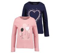 Langarmshirt BLUE SEVEN "Langarmshirts", Mädchen, Gr. 116, bunt (m002, multipack 2), 100% Baumwolle, normal, Rundhals, Shirts Langarmshirt (58775308-116) m002, multipack 2