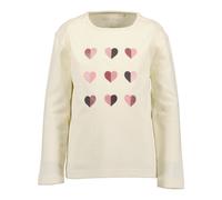 Langarmshirt BLUE SEVEN, Mädchen, Gr. 116, beige (sanftes weiß), Single Jersey, Obermaterial: 100% Baumwolle, bedruckt, unifarben, Basic normal, Rundhals, Shirts Langarmshirt, Baumwolle (95684634-116)