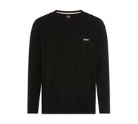 Langarmshirt BOSS "Mix&Match LS", Damen, Gr. XXL, schwarz 001, Single Jersey, Obermaterial: 95% Baumwolle, 5% Elasthan, regular fit, Rundhals, eingesetzt eingefasste Kante, Shirts Langarmshirt (818426