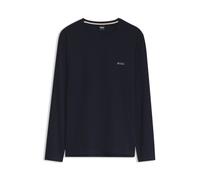 Langarmshirt BOSS "Mix&Match LS", Herren, Gr. M, schwarz (dunkelblau 403), Single Jersey, Obermaterial: 95% Baumwolle, 5% Elasthan, regular fit, Rundhals, eingesetzt eingefasste Kante, Shirts Langarms