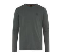 Langarmshirt BOSS ORANGE "Tacks", Herren, Gr. M, open grün377, Single Jersey, Obermaterial: 100% Baumwolle, regular fit normal, Rundhals, eingesetzt normaler Saum, Shirts Langarmshirt, mit Markenlogo