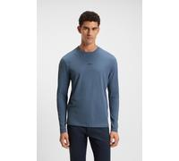 Langarmshirt BOSS ORANGE "TChark", Herren, Gr. 3XL, open blau495, Web, Obermaterial: 96% Baumwolle, 4% Elasthan, regular fit normal, Rundhals, abgesteppte Kante, Shirts Langarmshirt, Rundhalsausschnit