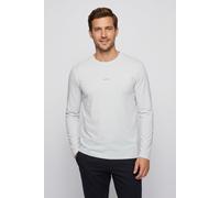 Langarmshirt BOSS ORANGE "TChark", Herren, Gr. XL, light, pastel grau053, Web, Obermaterial: 96% Baumwolle, 4% Elasthan, regular fit normal, Rundhals, eingesetzt abgesteppte Kante, Shirts Langarmshirt