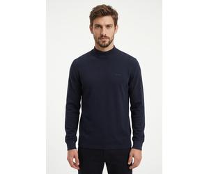Langarmshirt BOSS ORANGE "Te explorer", Herren, Gr. M, dunkelblau404, Single Jersey, Obermaterial: 100% Baumwolle, unifarben, Basic normal, Rundhals, Bündchen, Shirts Langarmshirt, Rundhalsausschnitt,