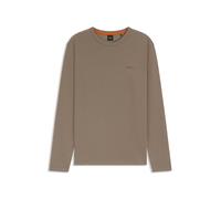 Langarmshirt BOSS ORANGE "Tempesto", Herren, Gr. M, open grün346, Single Jersey, Obermaterial: 82% Baumwolle, 12% Polyamid, 6% Elasthan, regular fit hüftlang, Rundhals, Shirts Langarmshirt, mit BOSS-S