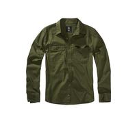 Langarmshirt BRANDIT "Brandit Herren Flanellshirt", Herren, Gr. 7XL, olive, 100% Baumwolle, unifarben, normal, amerikanischer Ausschnitt, Shirts Langarmshirt (49524451-7XL) olive