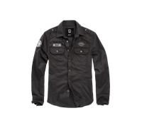 Brandit Luis Vintage Shirt Long Sleeve, Farbe: Black, Größe: M