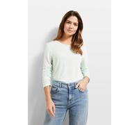 Langarmshirt BUGATTI, Damen, Gr. XS, grün (mint), 100% Viskose, normal, Rundhals, normaler Saum, Shirts Langarmshirt, mit Rundhals (65037506-XS)