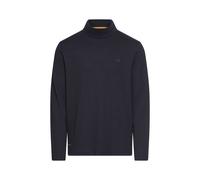 Langarmshirt CAMEL ACTIVE, Herren, Gr. 4XL, schwarz (schwarz navy), Web, Obermaterial: 100% Baumwolle, unifarben, normal hüftbedeckend, Rundhals, abgesteppte Kante, Shirts Langarmshirt, mit Rollkragen