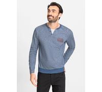 Langarmshirt CATAMARAN "Langarm-Shirt", Herren, Gr. 48/50, blau (jeansblau, meliert), 100% Baumwolle, meliert, Shirts Langarmshirt (44277736-48) jeansblau, meliert