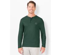 Langarmshirt CATAMARAN "Langarm-Shirt", Herren, Gr. 48/50, grün (moos), 100% Baumwolle, unifarben, Rundhals, Shirts Langarmshirt (27620400-48) moos