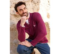 Langarmshirt CATAMARAN "Langarm-Shirt", Herren, Gr. 52/54, lila (grau, meliert, bordeaux), 100% Baumwolle, unifarben, Shirts Langarmshirt (95830812-52) grau, meliert, bordeaux