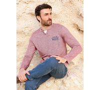 Langarmshirt CATAMARAN "Langarm-Shirt", Herren, Gr. 52/54, rosa (bordeaux, meliert), 100% Baumwolle, meliert, Shirts Langarmshirt (18451343-52) bordeaux, meliert