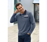 Langarmshirt CATAMARAN "Langarm-Shirt", Herren, Gr. 56/58, blau (jeansblau), 100% Baumwolle, unifarben, ohne Ausschnitt, Shirts Langarmshirt (76144050-56) jeansblau