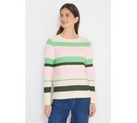 Langarmshirt CECIL, Damen, Gr. L (42), bunt (raw khaki), Stoff, 67% Viskose, 28% Polyester, 5% Elasthan, unifarben, comfort fit normal, Rundhals, Bündchen, Shirts Langarmshirt, aus strecthigem Viskose
