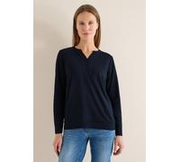 Cecil Damen Shirt im Tunika-Look in Blau, Gr: L
