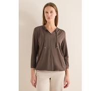 Langarmshirt CECIL, Damen, Gr. M (40), urban taupe, Stoff, 50% Modal, 50% Baumwolle, unifarben, comfort fit normal, V-Ausschnitt, normaler Saum, Shirts Langarmshirt, Jersey (63336363-M) urban taupe