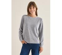 CECIL Damen 3227755 Shirt mit Knöpfen, urban Dark Blue Melange, Small