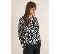 Cecil Damen Gemustertes Shirt in Grau, Gr: XL