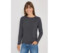 Cecil Damen Shirt mit feinen Streifen in Blau, Gr: XL